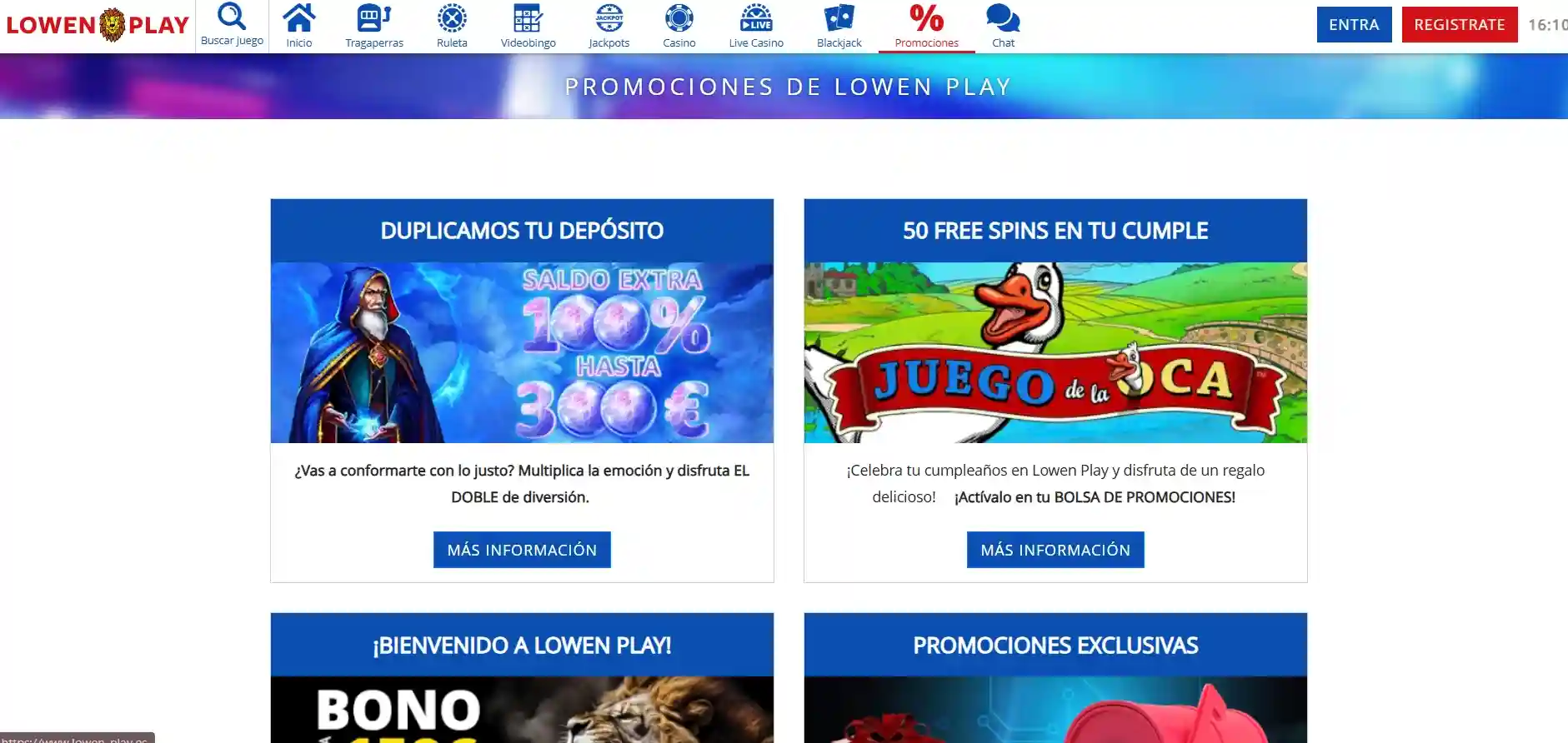 Bonos y premios en lowen casino