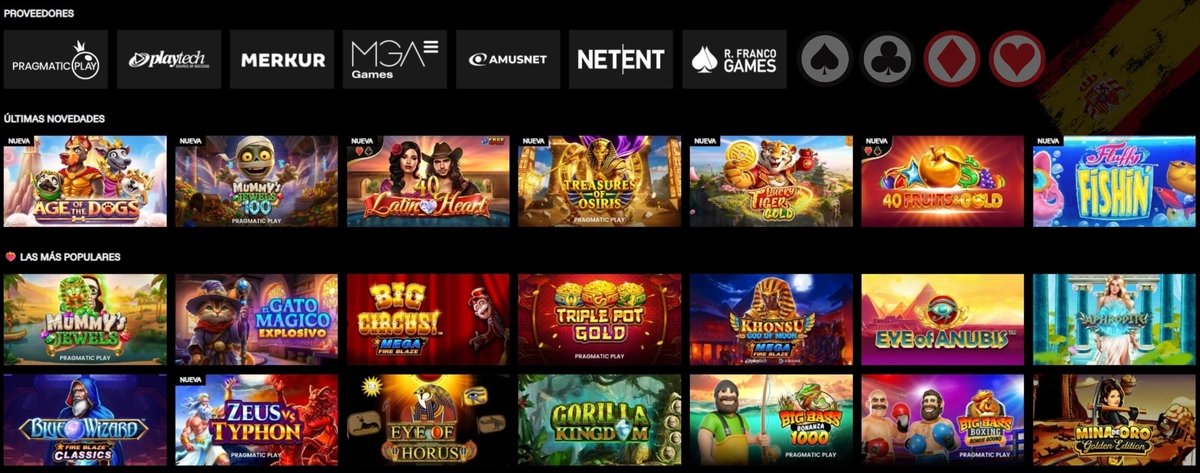 Tragaperras de Lowen Play — catálogo de más de 1.000 slots